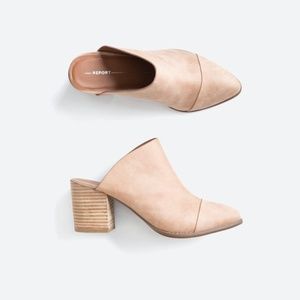 REPORT FOOTWEAR Toni Mule Heeled Bootie